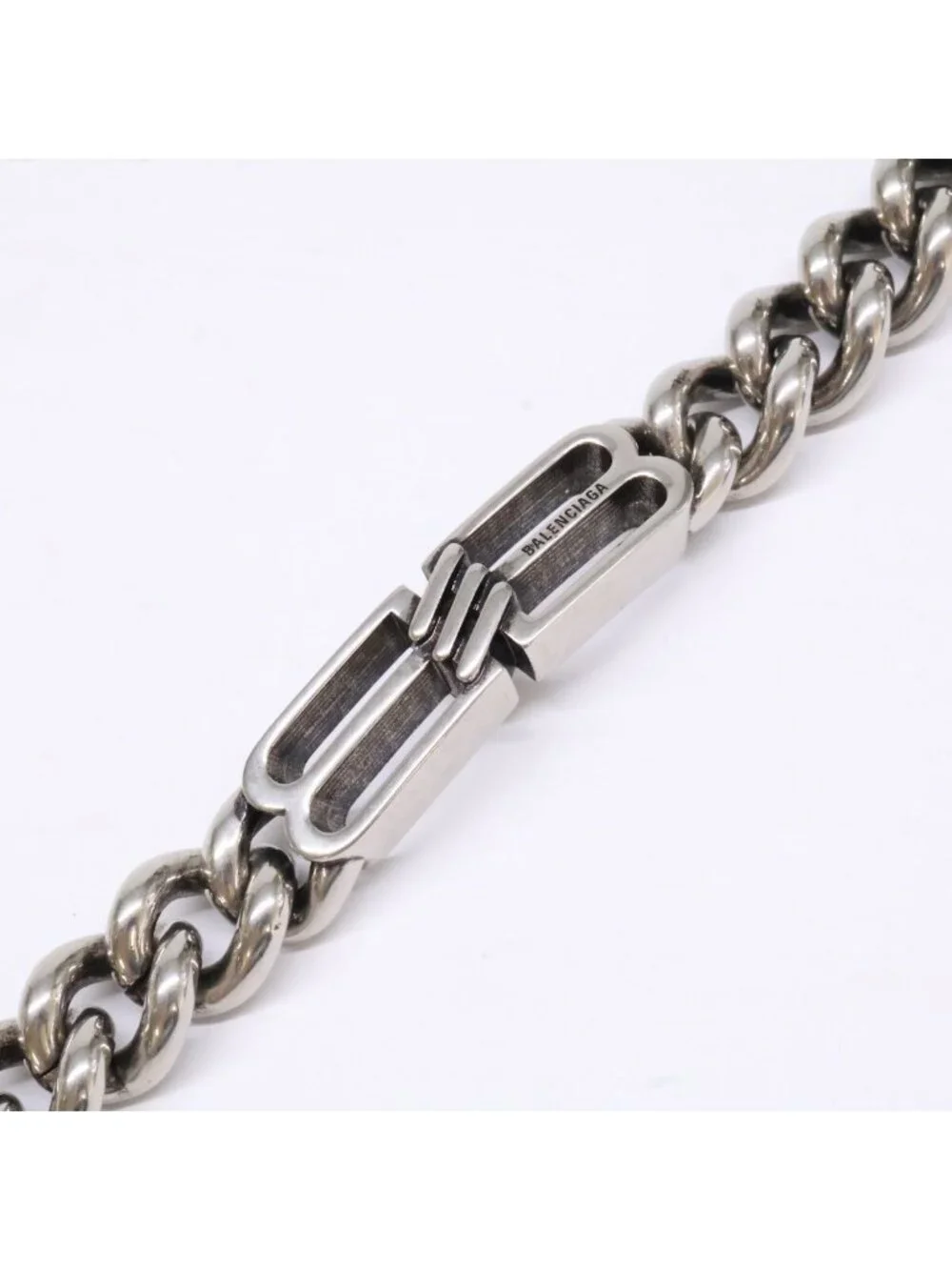 Balenciaga Icon Gourmette BB Link Chain Bracelet